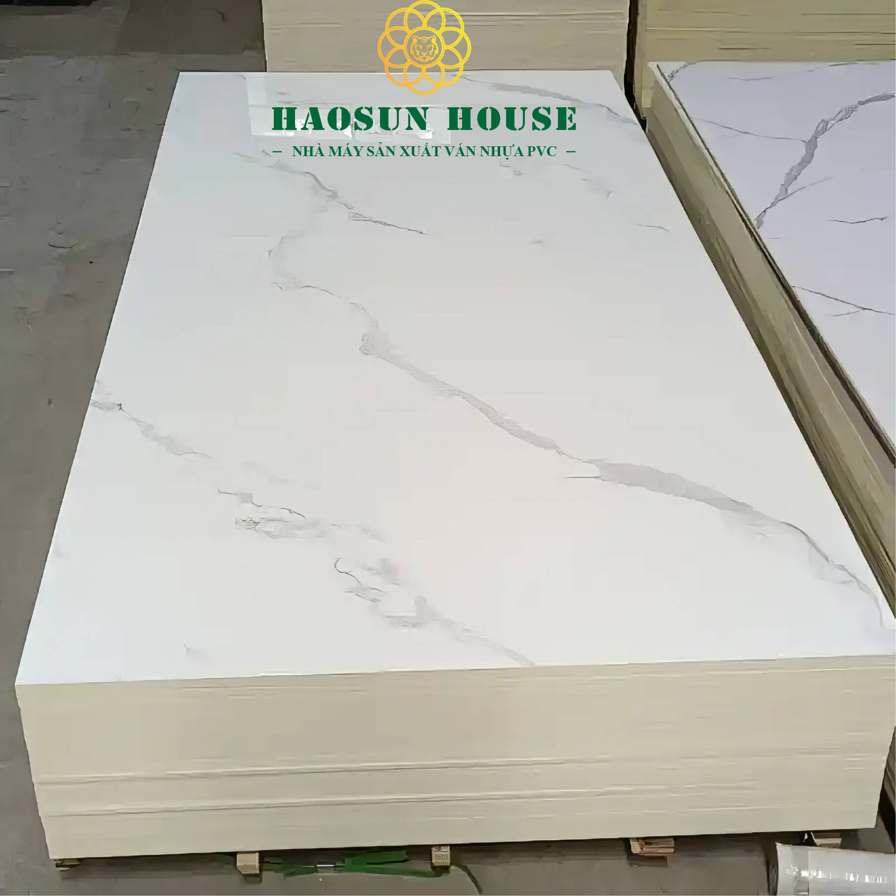 Công ty tnhh hào nghi sản xuất tấm nhựa pvc trắng vân đá