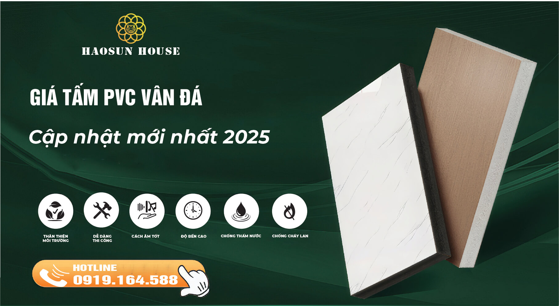 Giá Tấm pvc vân đá Haosun house