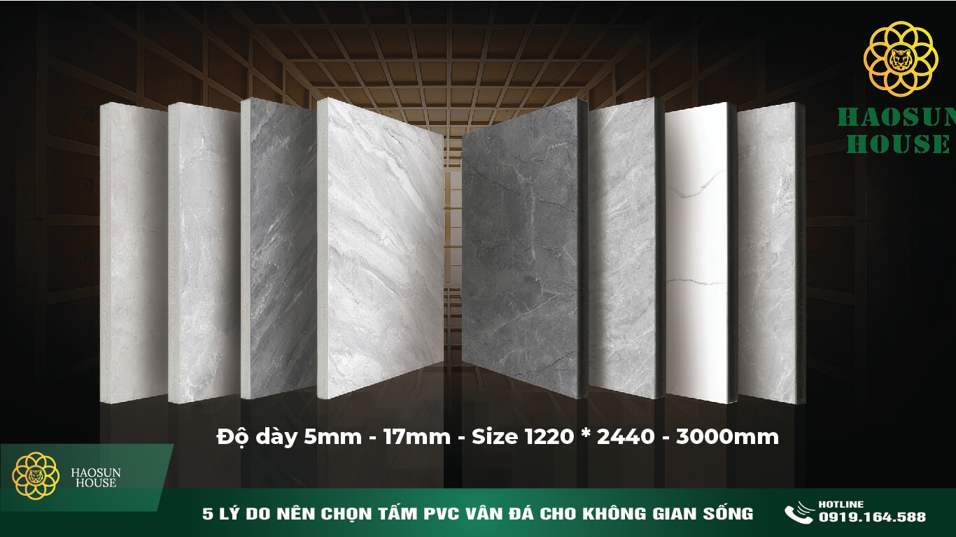Lý do lựa chọn tấm pvc vân đá cho không gian sống