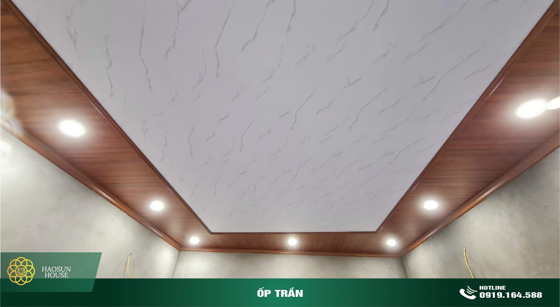 Ốp trần tấm pvc tấm nhựa giả đá
