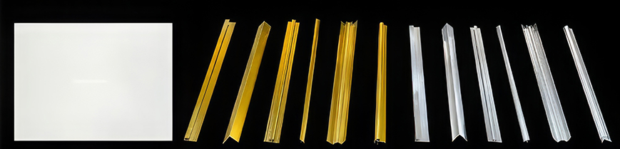 Nẹp chỉ Kim loại tấm ốp pvc