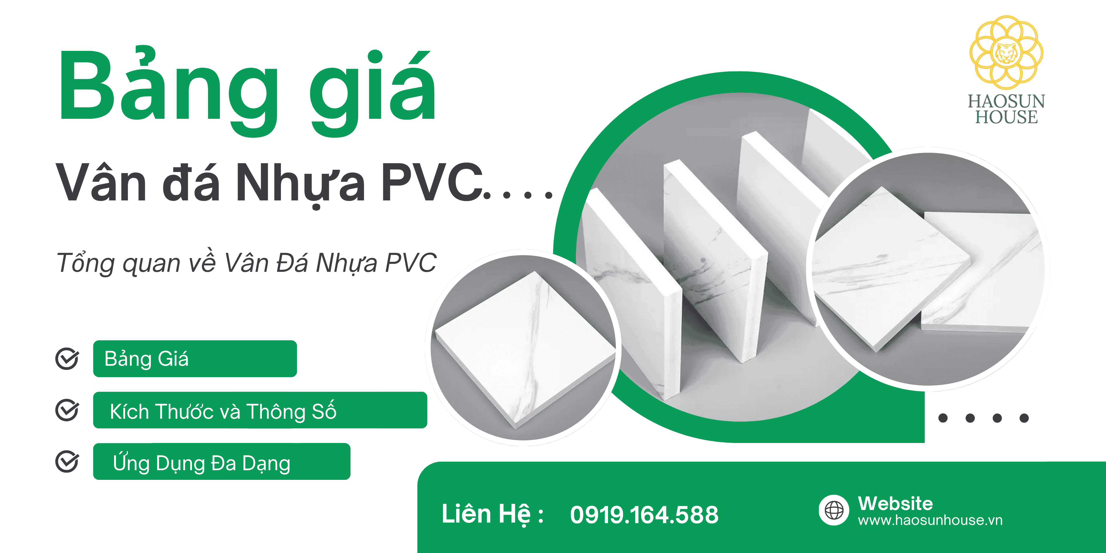 Báo Giá Tấm Vân Đá Nhựa PVC Haosun House