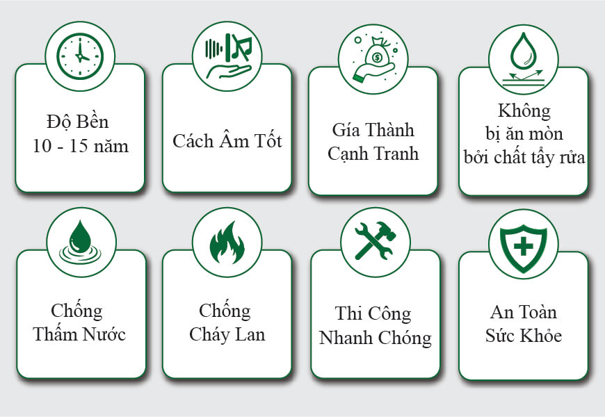 Các Ưu điểm Tấm Nhựa Giả đá