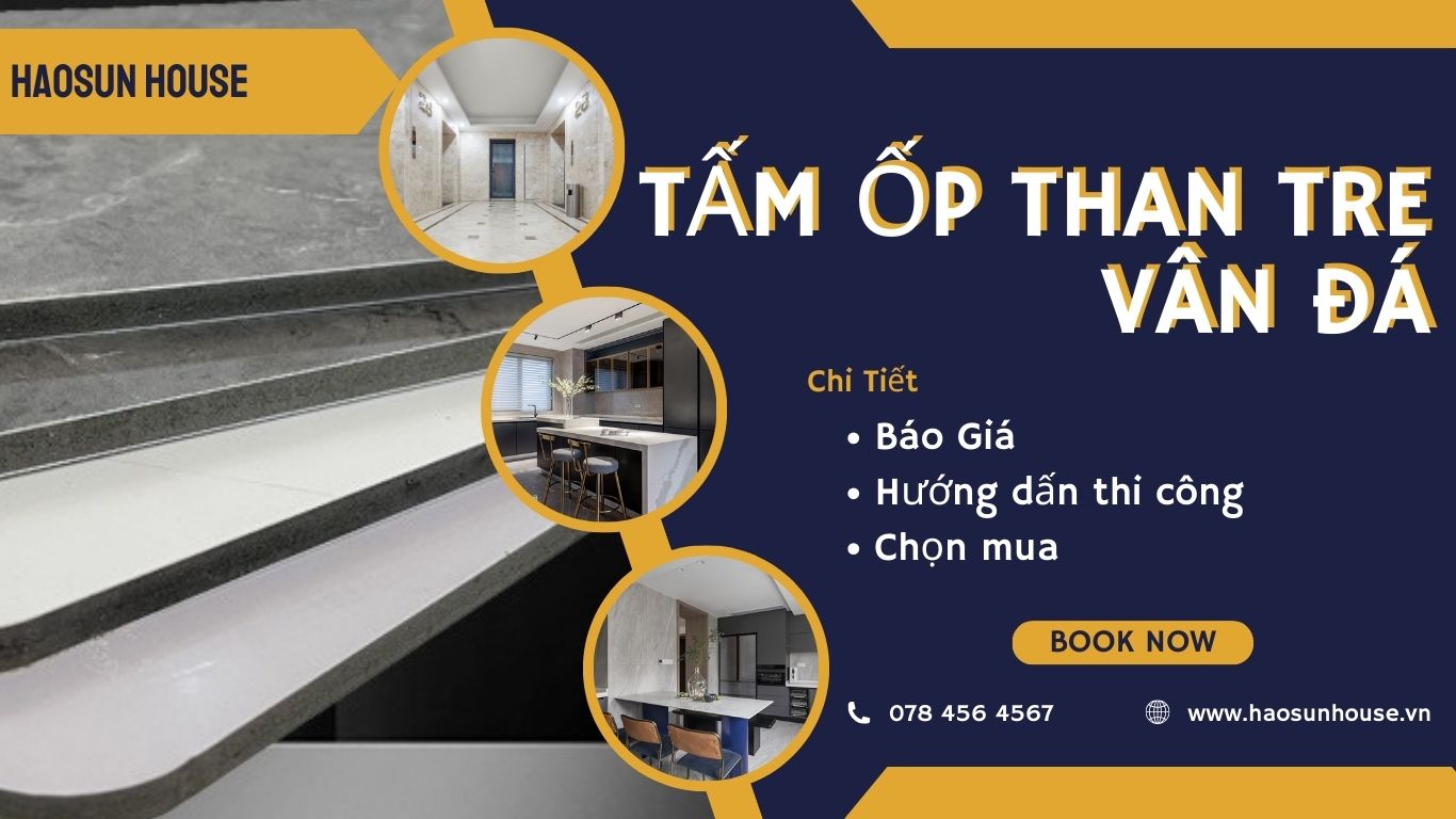 Giá tấm ốp than tre vân đá