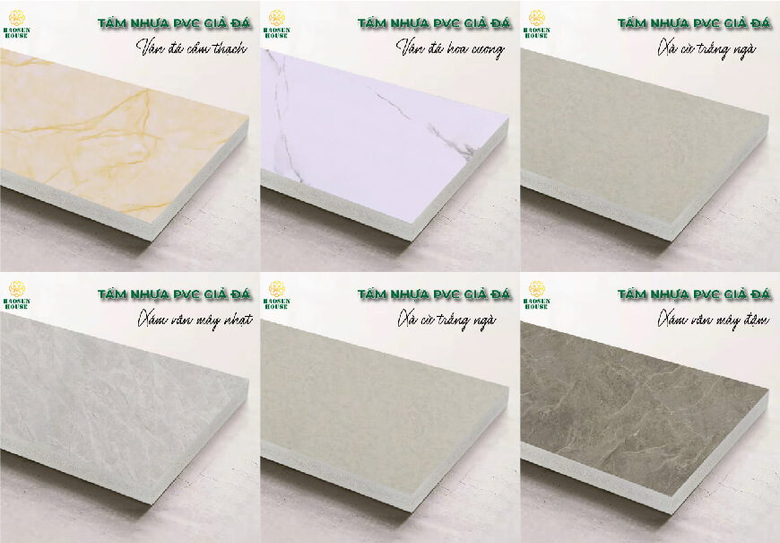 Mẫu Vân Đá Tấm PVC Phổ biến 2025