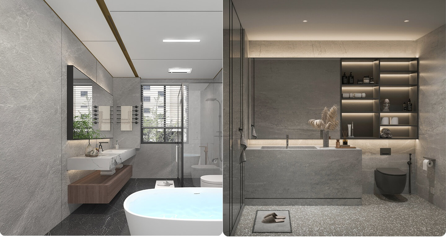 Ốp tường phòng tắm vs wc