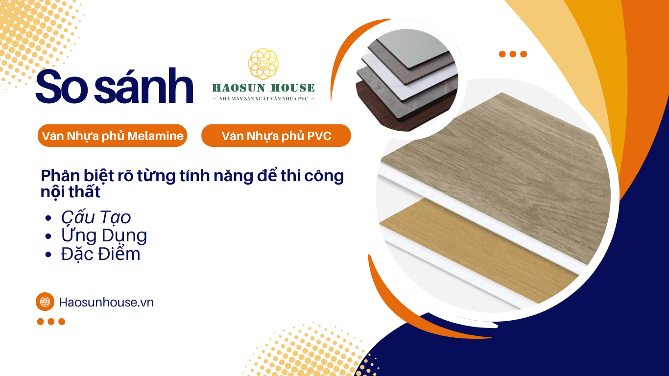 So sánh Ván Nhựa PVC hay ván nhựa Melamine