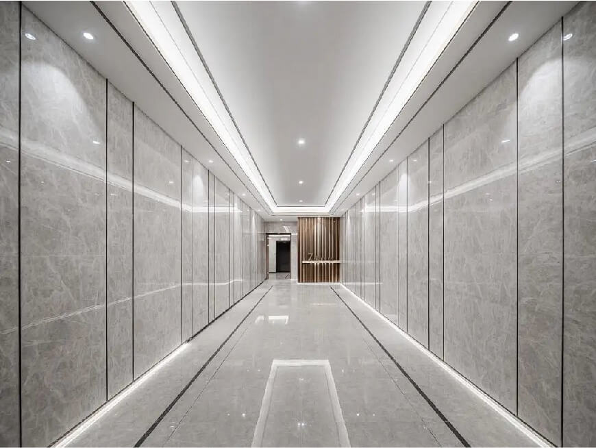 Tấm nhựa pvc vân đá ốp tường thương mại