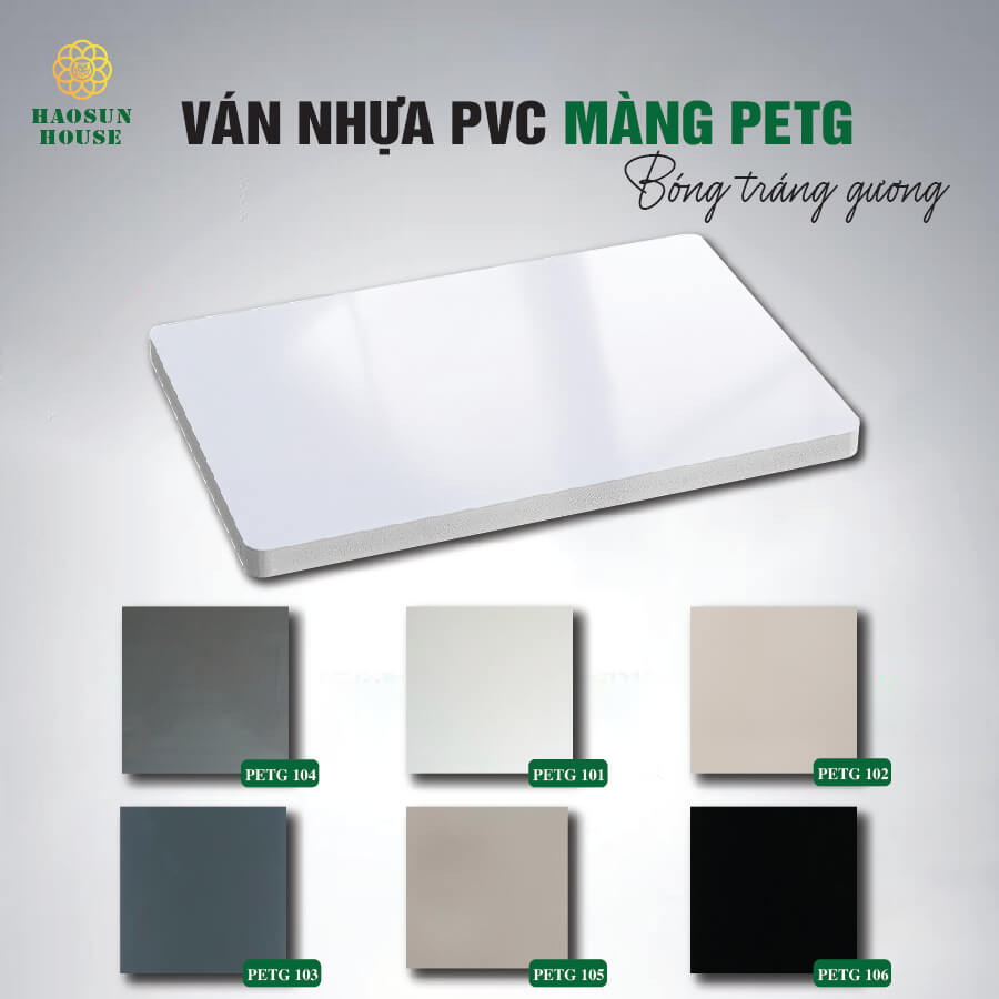 Ván Nhựa PVC phủ mảng Petg
