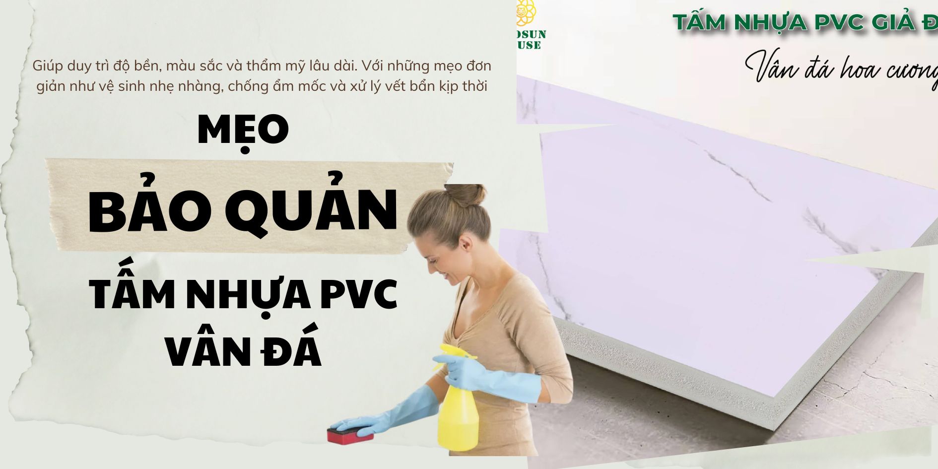 Mẹo bảo quản tấm nhưa vân đá pvc