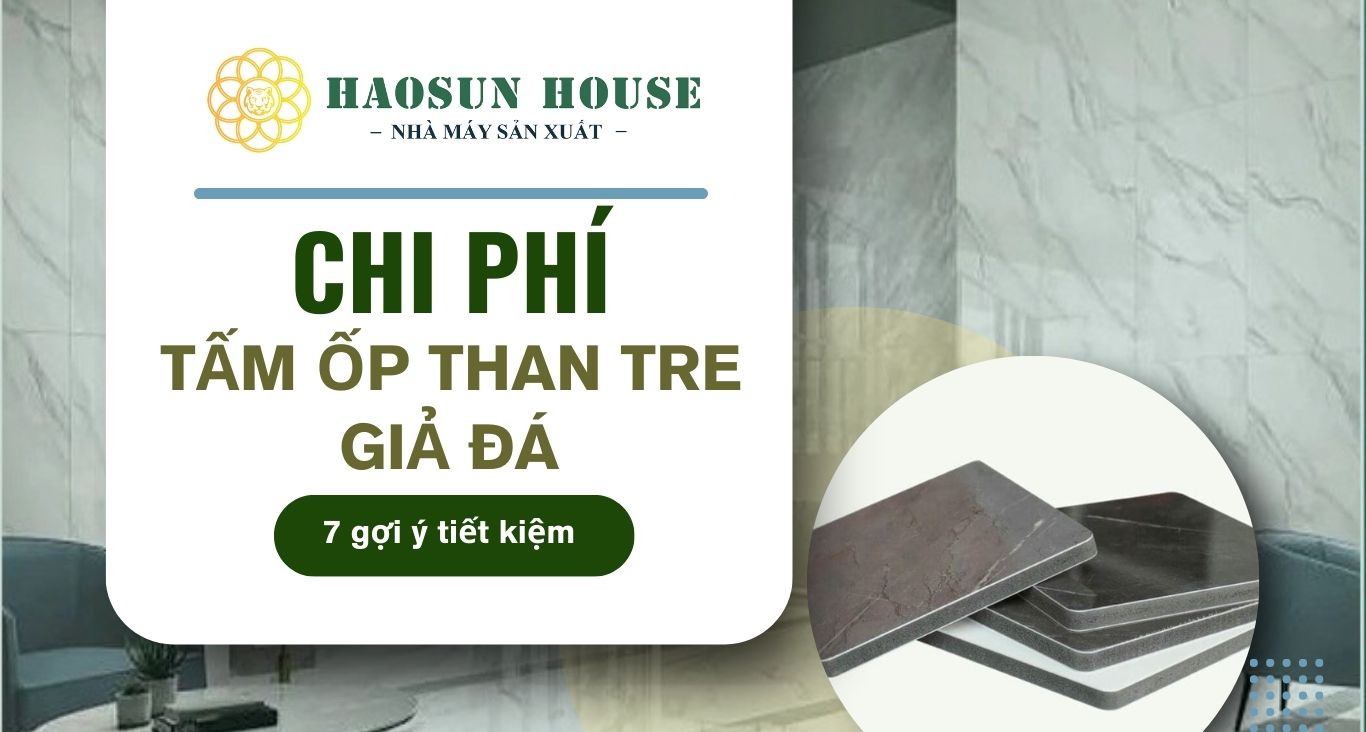 Chi phí Tấm ốp than tre giả đá
