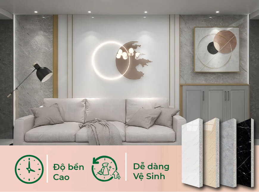Mẫu vân đá phòng khách