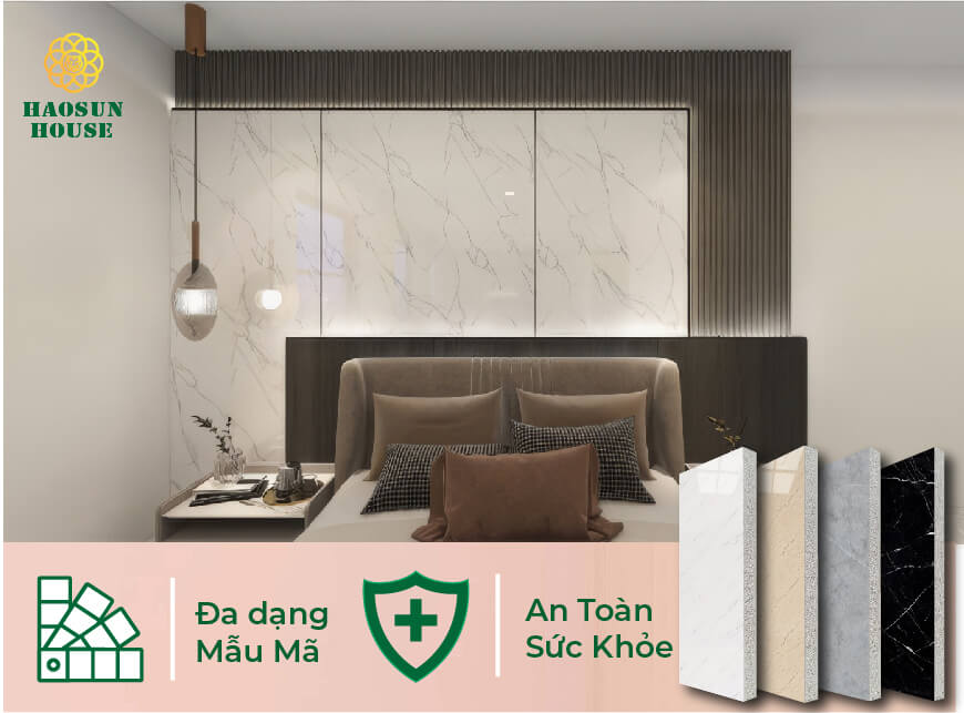 Mẫu vân đá phòng ngủ