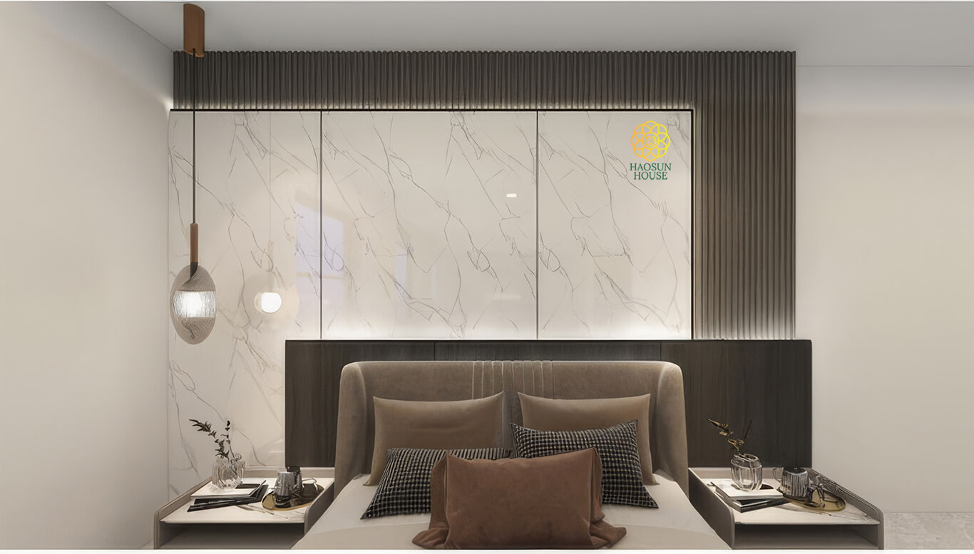 ốp tường giả đá giá rẻ phòng ngủ