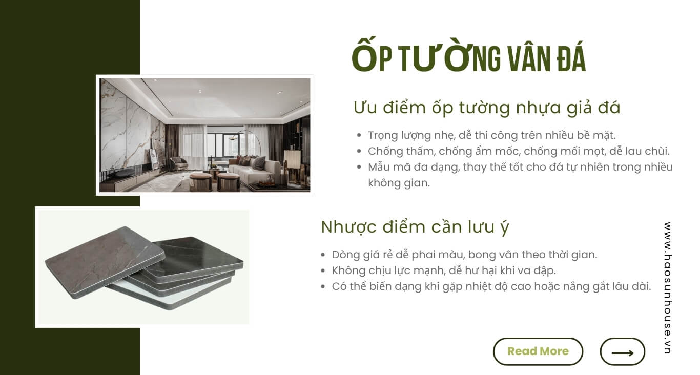 Phân tích ốp tường vân đá