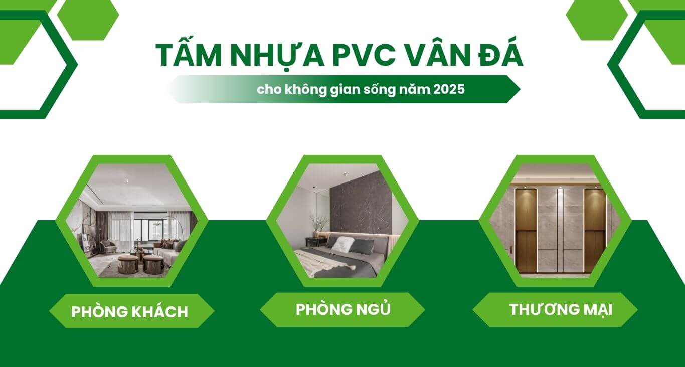 Sử dụng tấm nhựa pvc vân đá