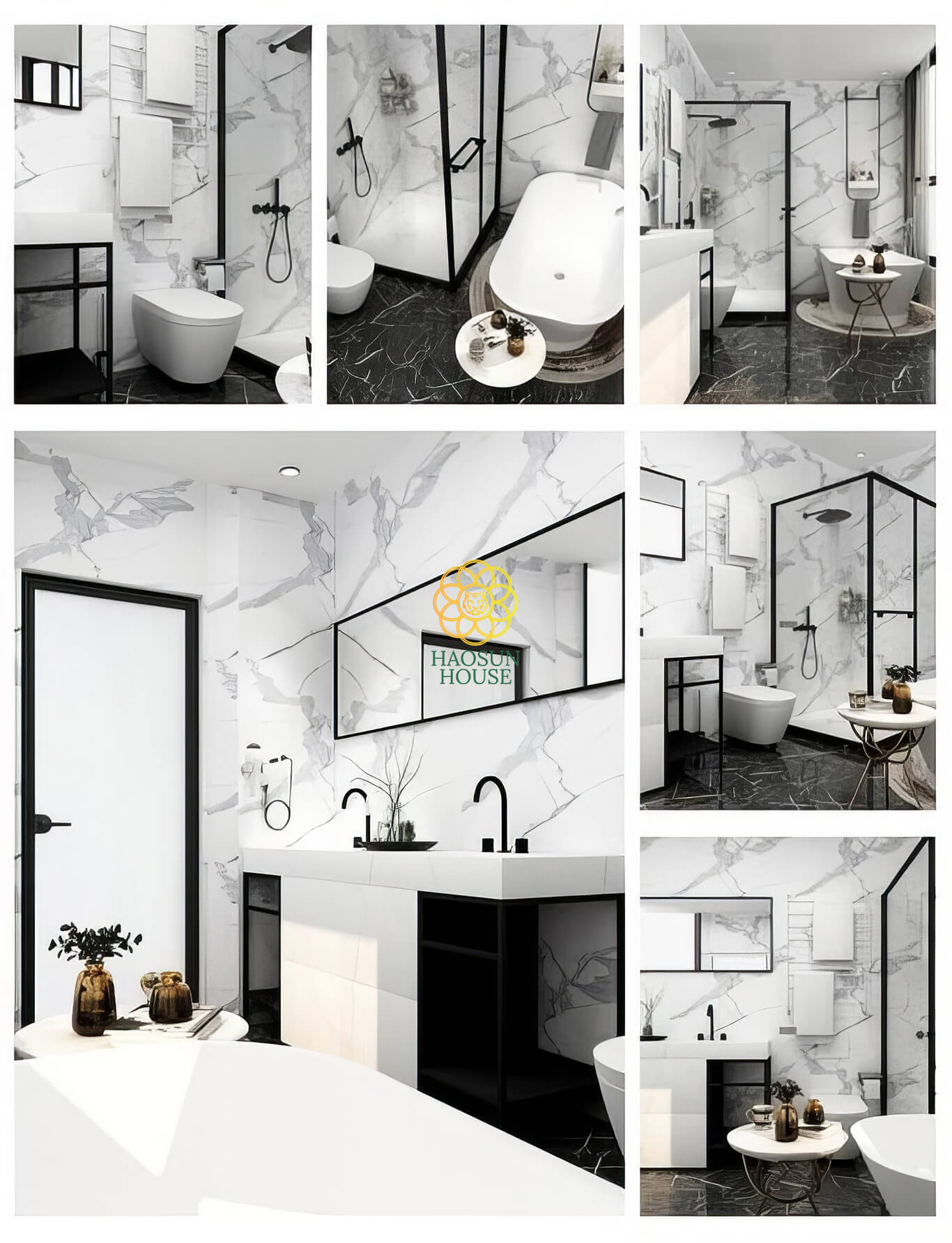 Tấm PVC Vân Đá chống nước nhà tắm