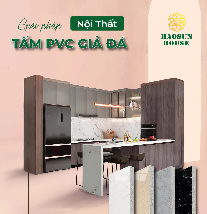 Ứng dụng tấm nhựa pvc vân đá