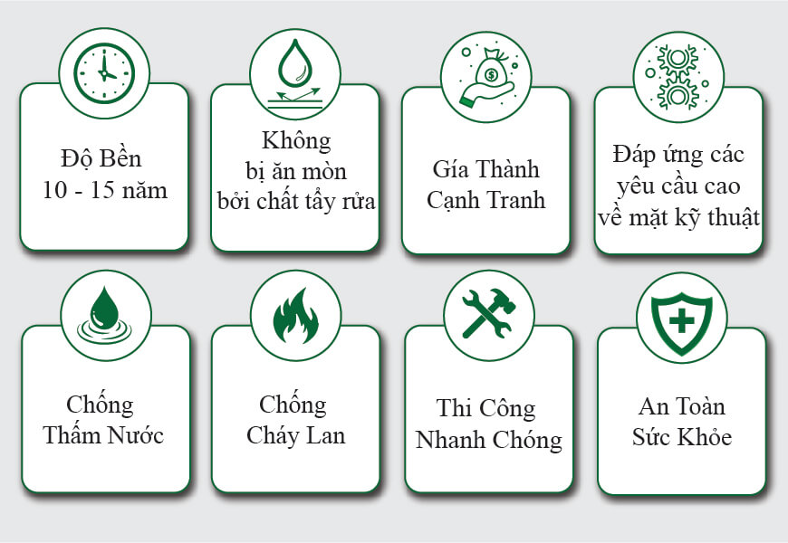 Ưu điểm tấm nhựa pvc vân đá