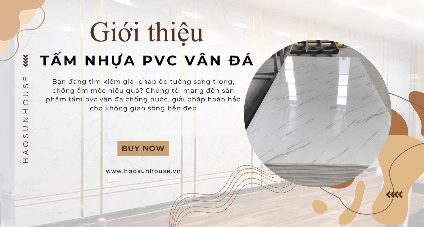 Giới thiệu Tấm nhựa pvc vân đá chống nước