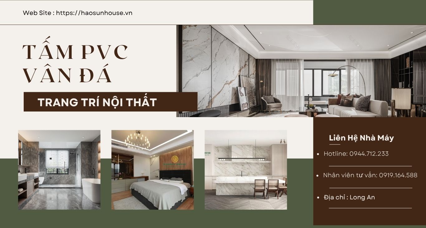 Giới thiệu tấm pvc vân đá trang trí nội thất