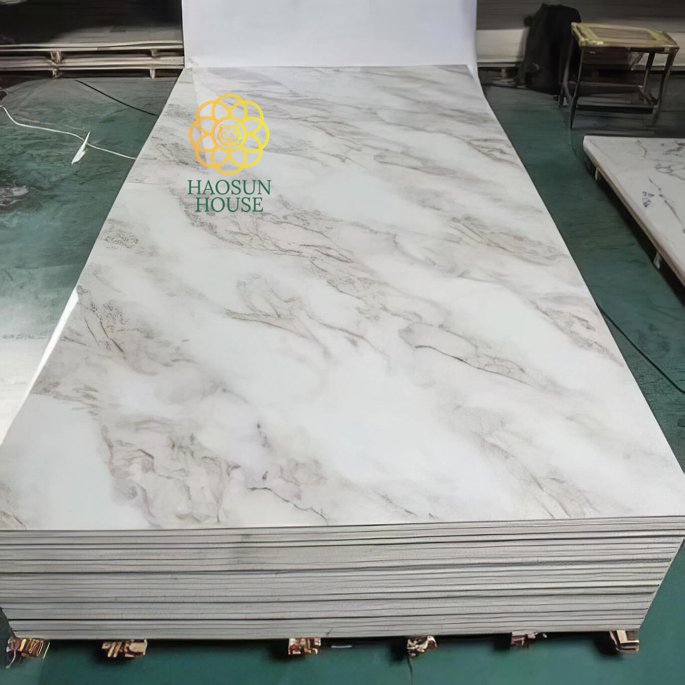 Tấm ván nhựa pvc giả đá 