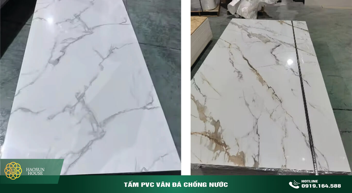 Tấm nhựa pvc vân đá chống nước