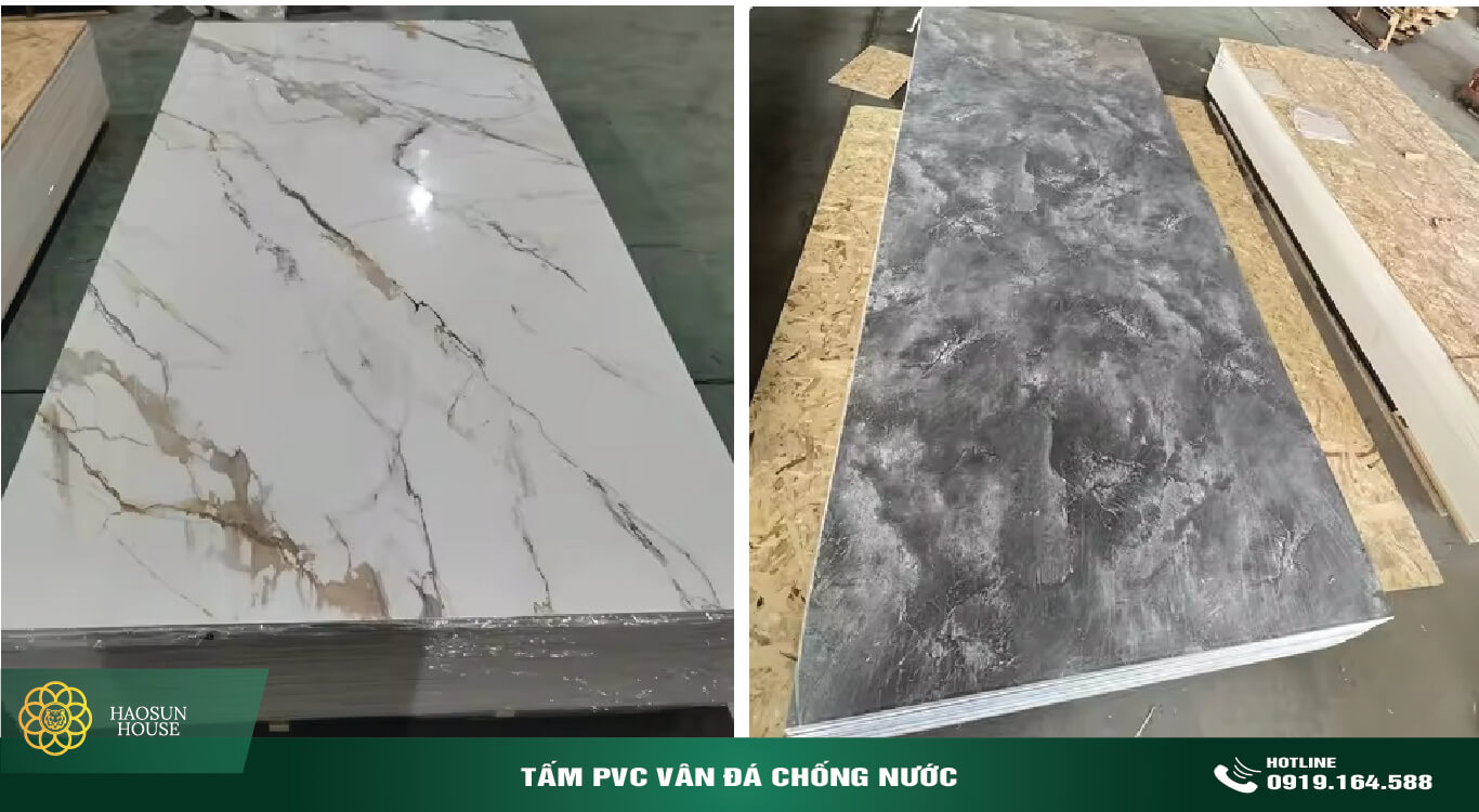 Tấm nhựa pvc vân đá chống nước