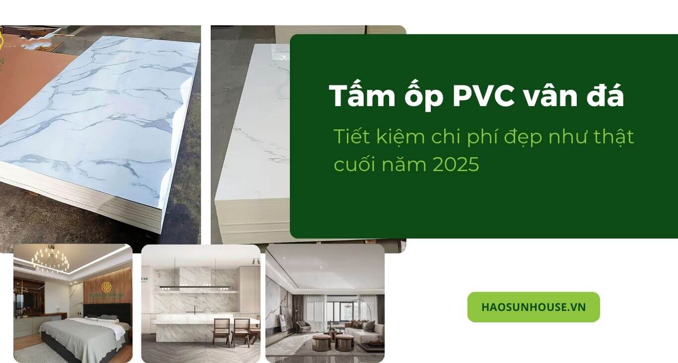 Tấm ốp pvc vân đá haosun house