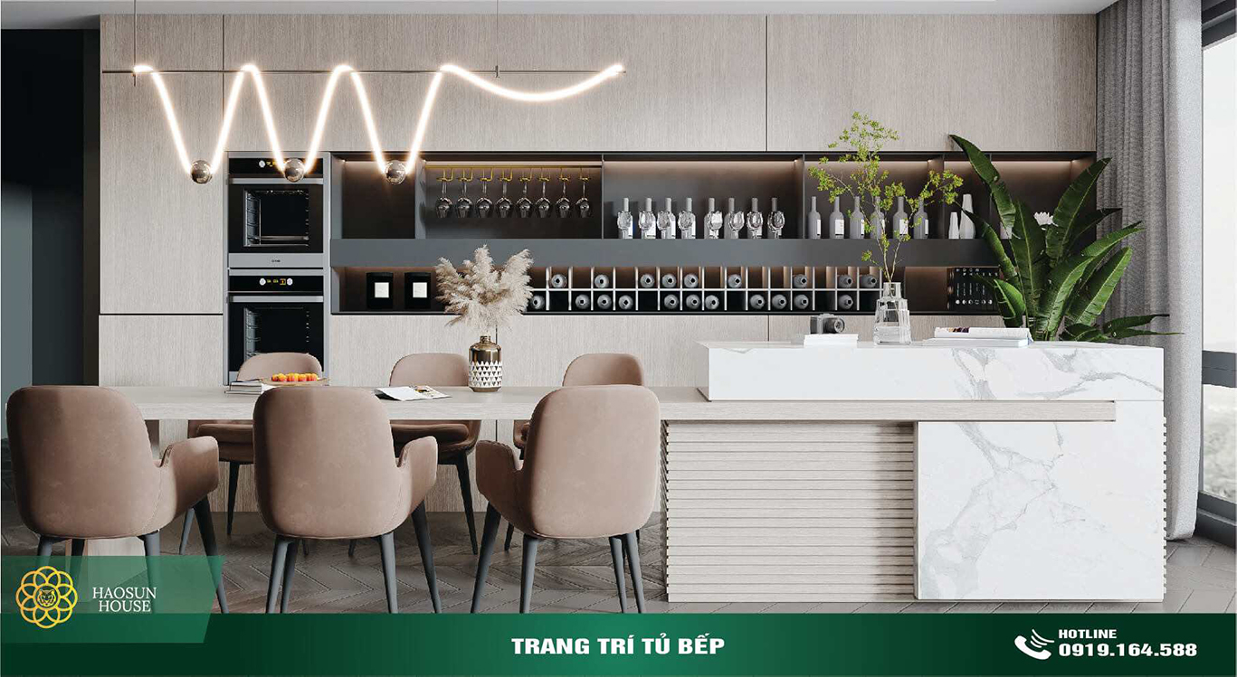 Trang trí tủ bếp