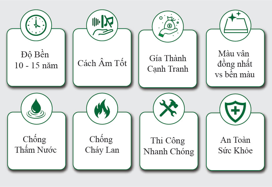 Ưu điểm tấm nhựa pvc vân đá