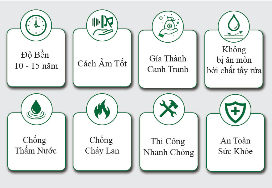 Ưu điểm Tấm pvc vân đá trang trí nội thất