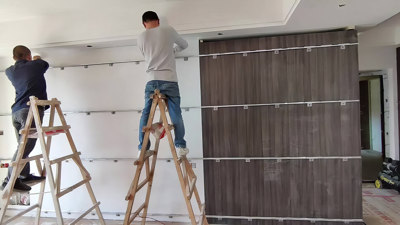 Xử lý khung xương ốp tường