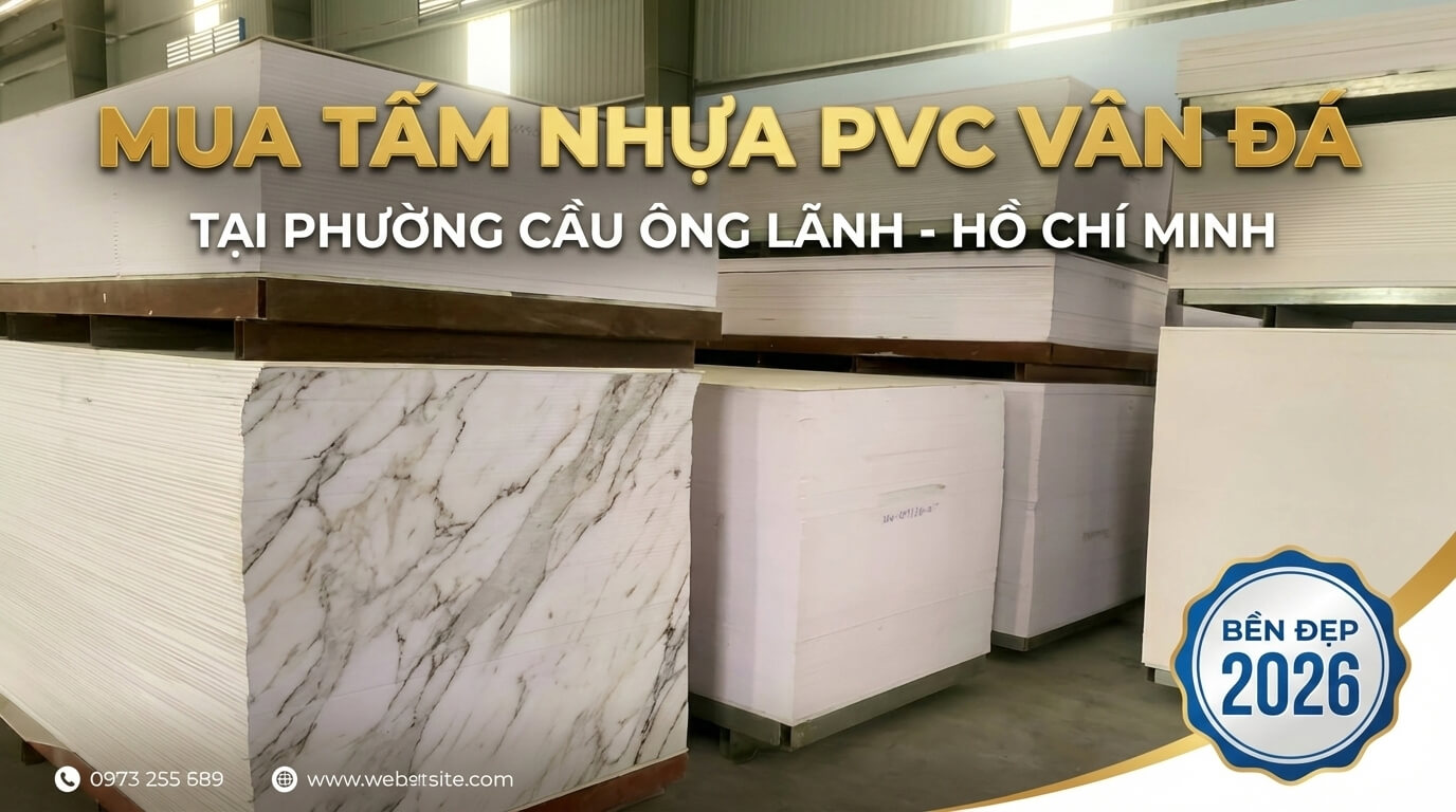 địa chỉ mua tấm nhựa pvc vân đá tại phường cầu ông lãnh