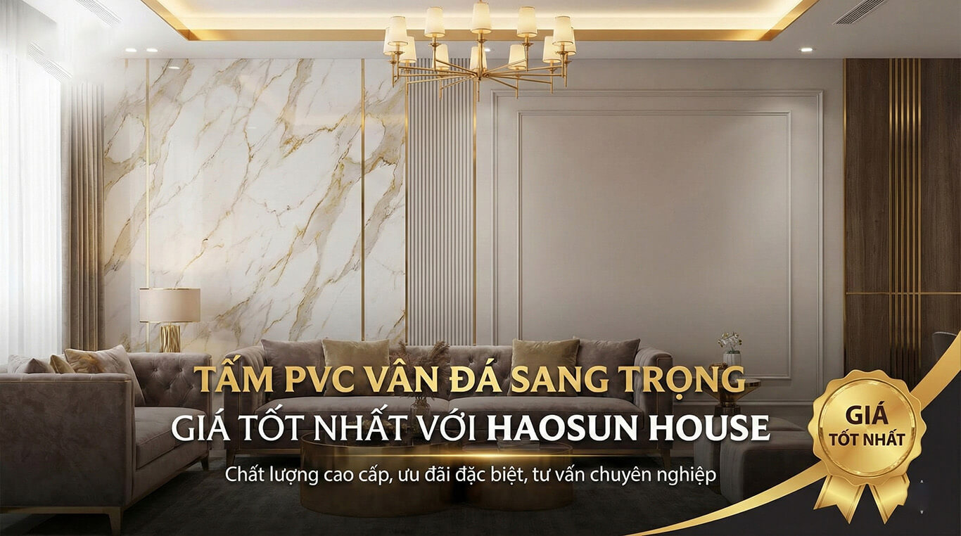 địa chỉ mua tấm pvc vân đá sang trọng haosun house