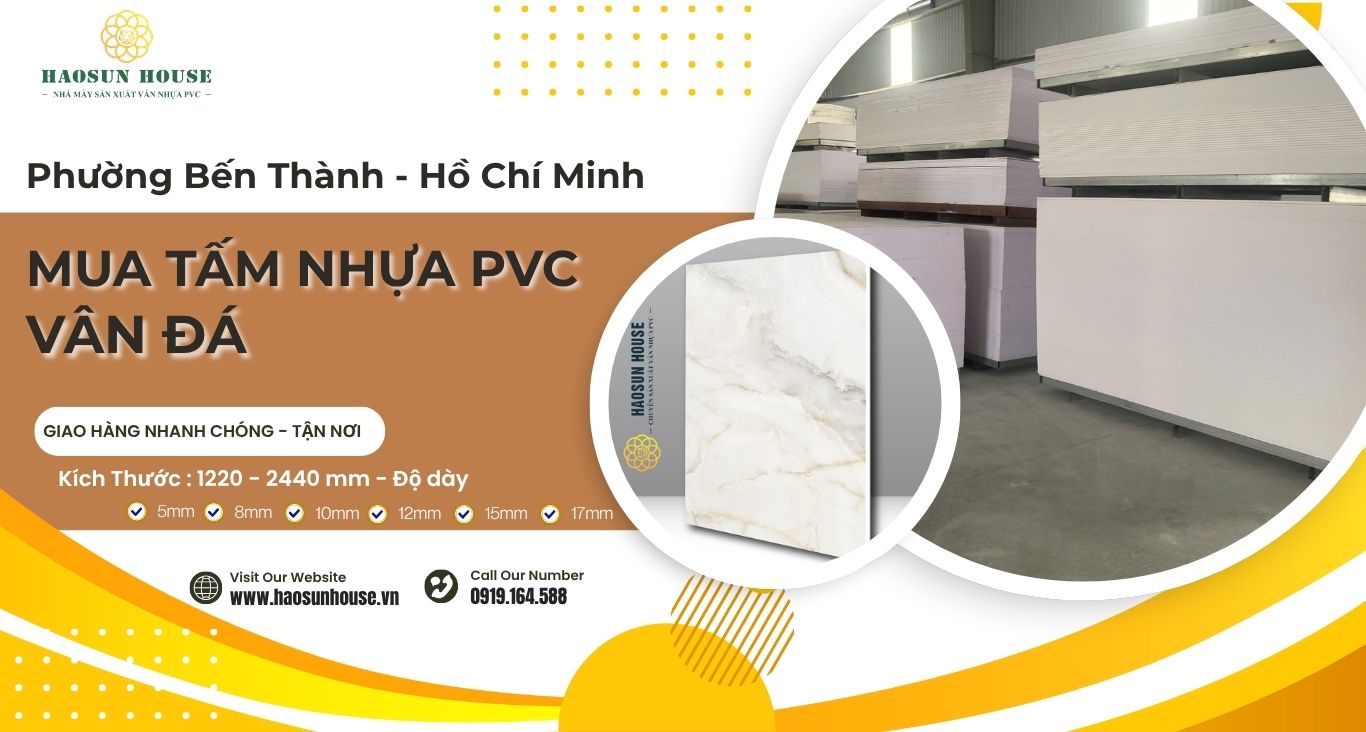 Mua tấm nhựa pvc vân đá tại phường bến thành