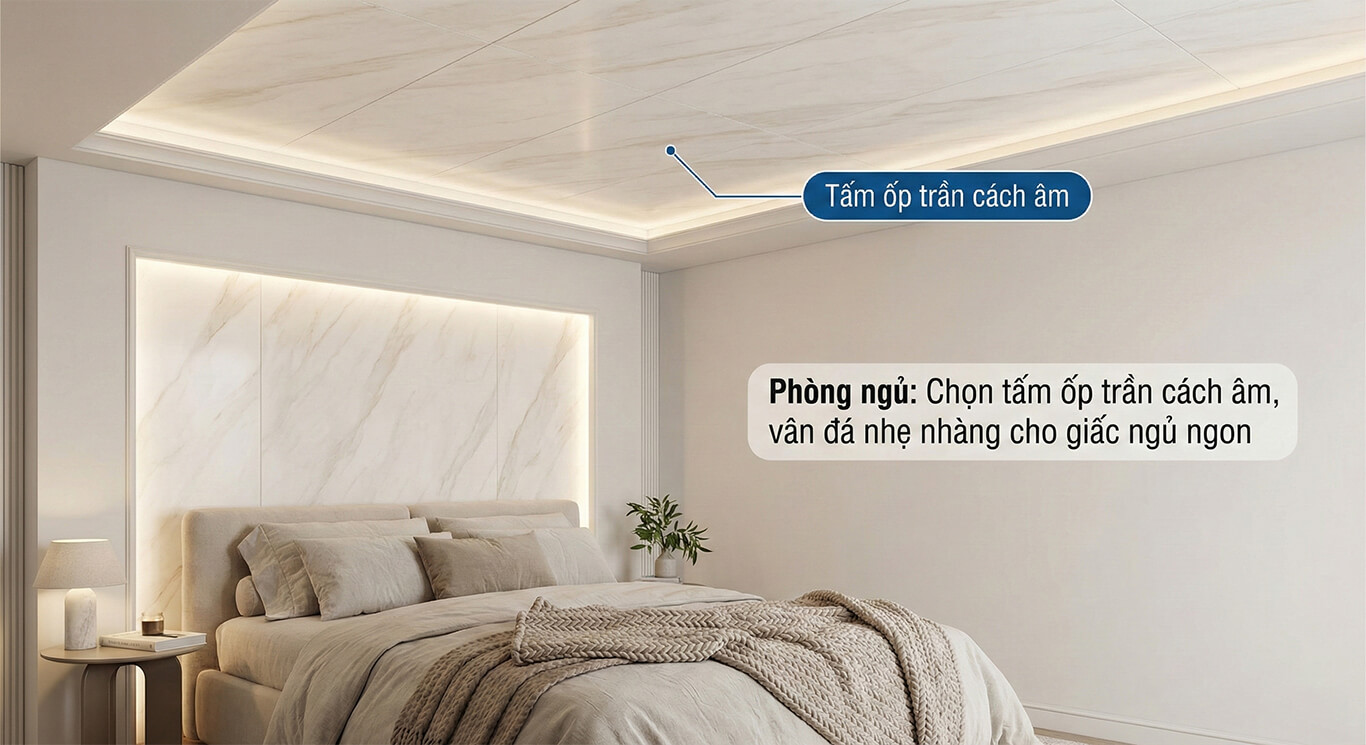 ứng dụng không gian phòng ngủ