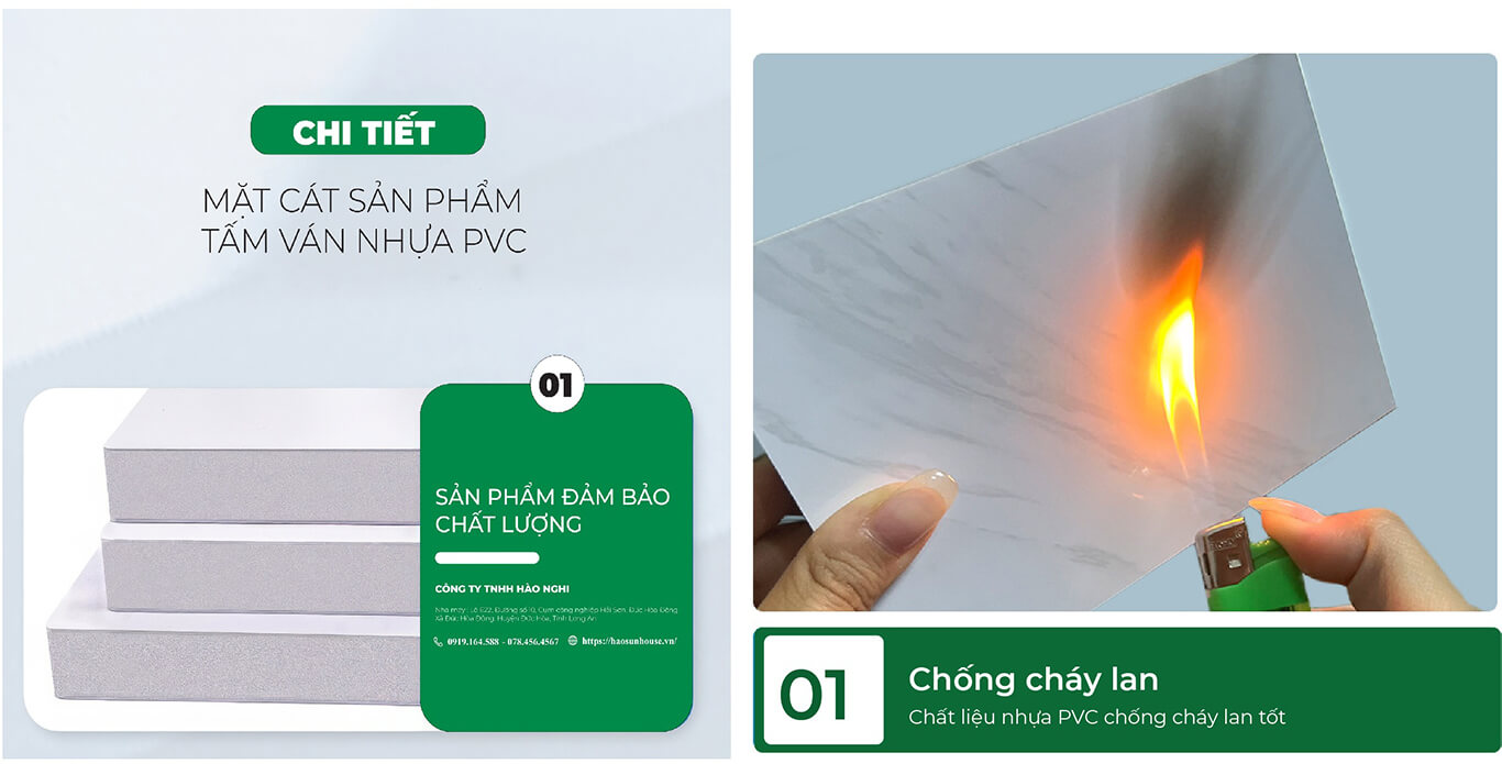Ưu điểm tấm ván nhựa pvc tân bình