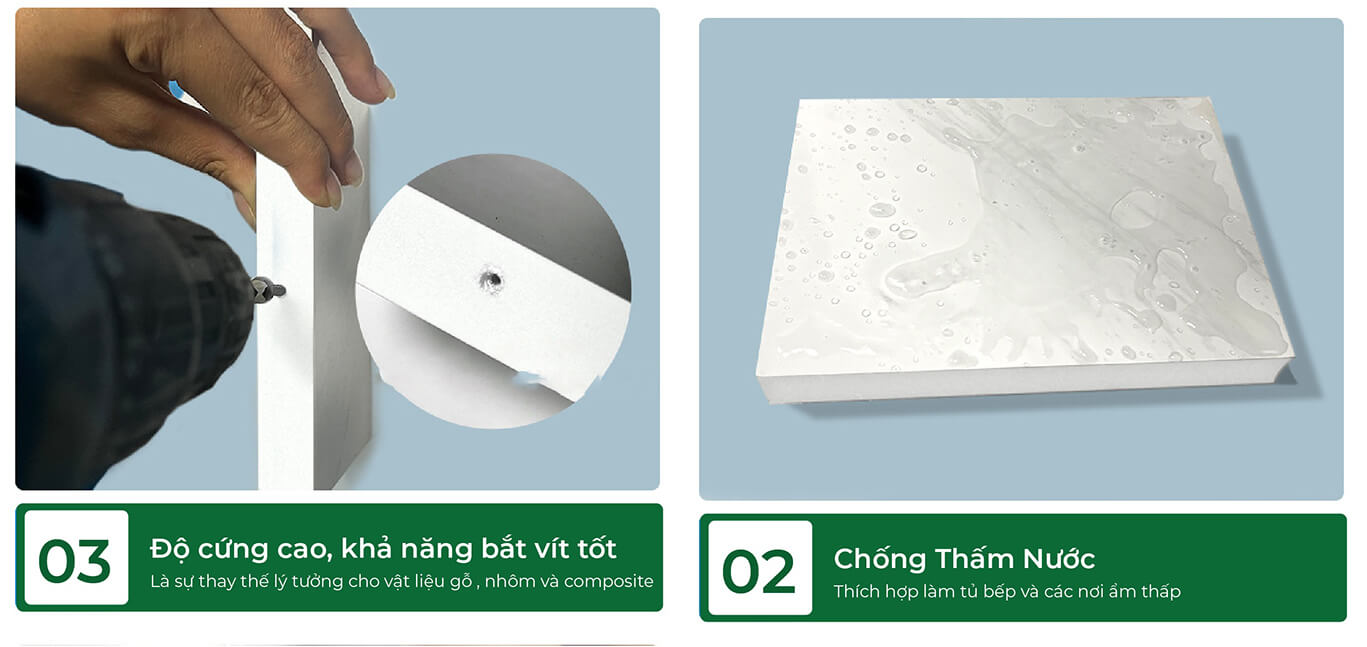 Ưu điểm tấm ván nhựa pvc tân bình