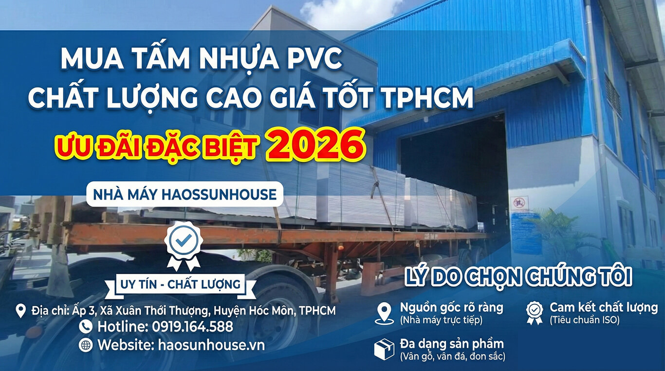 Mua tấm nhựa PVC chất lượng cao giá tốt TPHCM ưu đãi 2026
