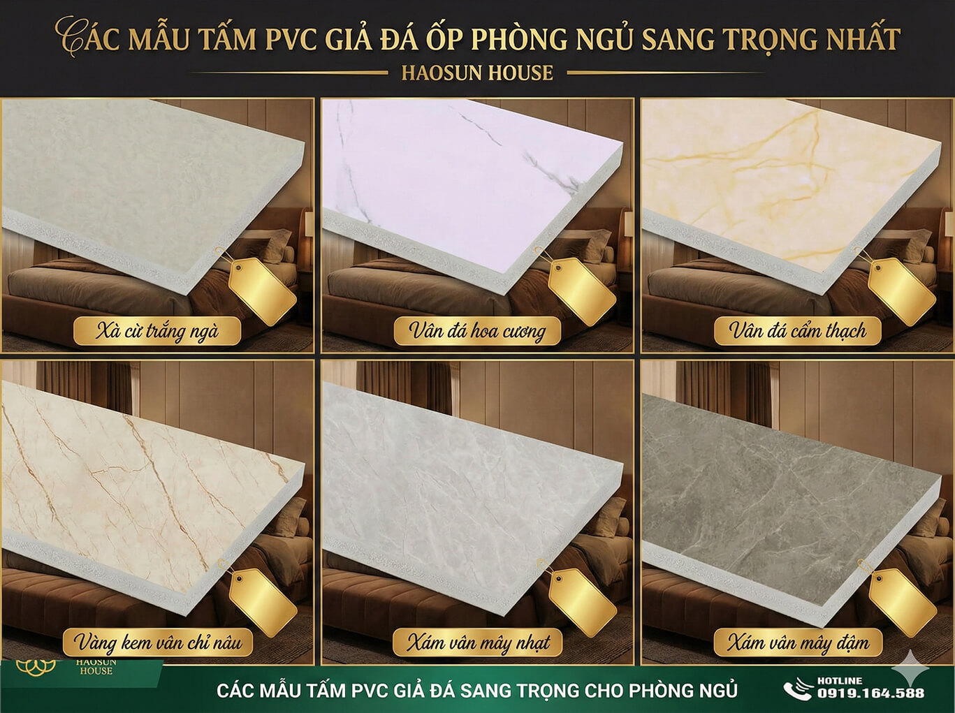 mẫu tấm ốp tường pvc vân đá hcm