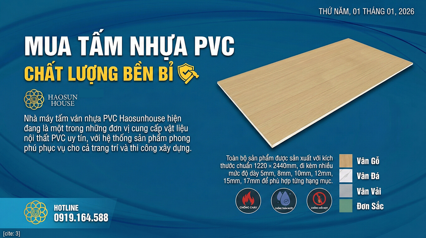 Mua tấm nhựa PVC 