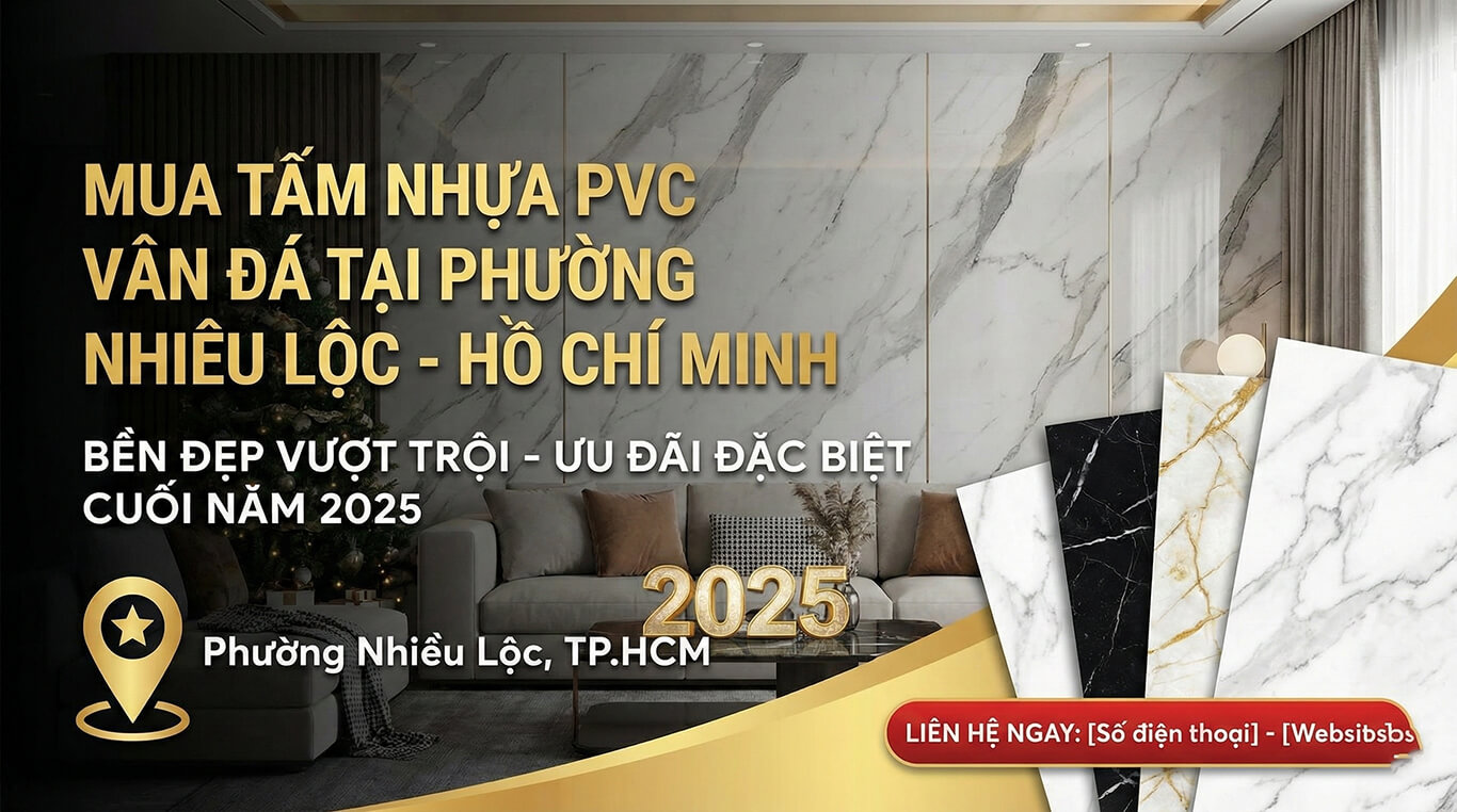 Mua tấm nhựa PVC vân đá tại Phường Nhiêu Lộc