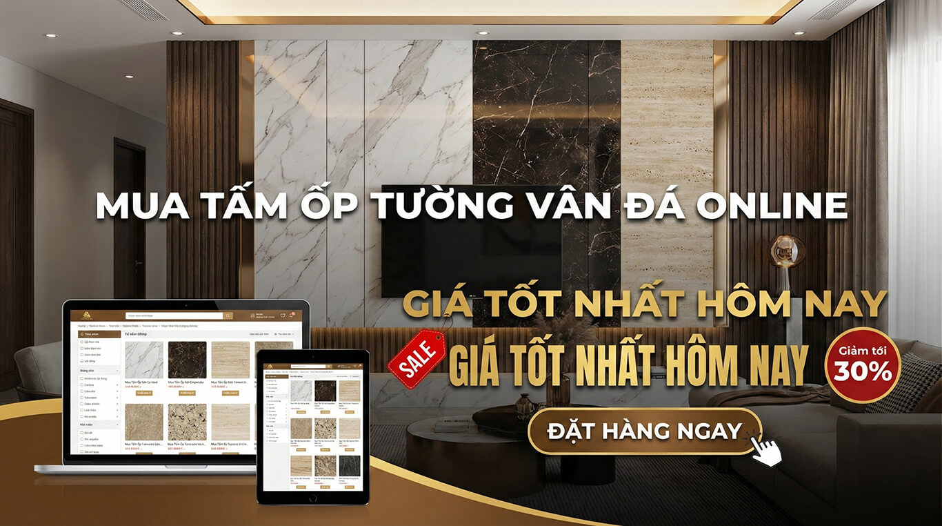 Mua tấm ốp tường vân đá online giá tốt